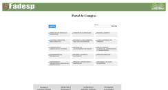 Desktop Screenshot of compras.fadesp.org.br